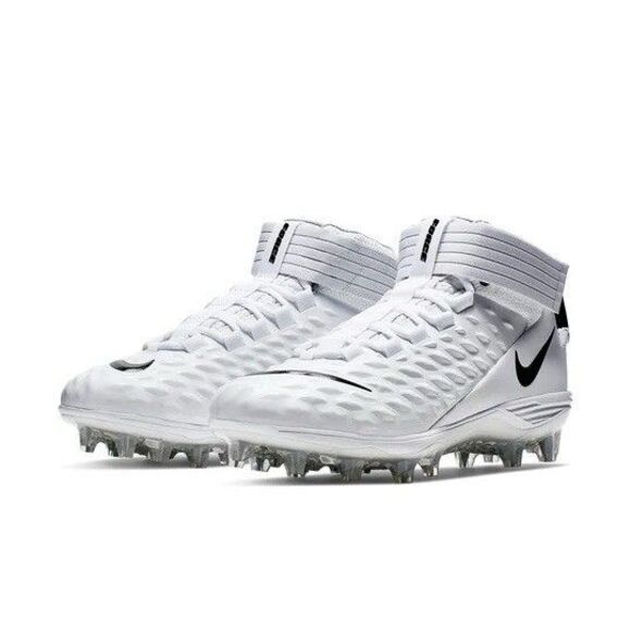 Size 14 Nike Force Savage Pro 2 White Black Mens Football Cleats AH4000-100 main image 4
